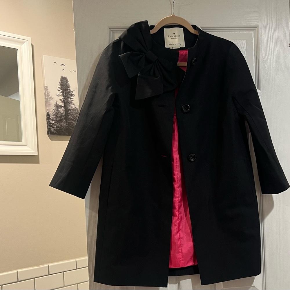 Kate Spade Black Blazer with Pink Lining